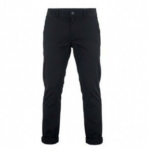 Psycho Bunny Men 34 Jogger Pants Black Ankle Zip Stretch Chino Madison Commuter